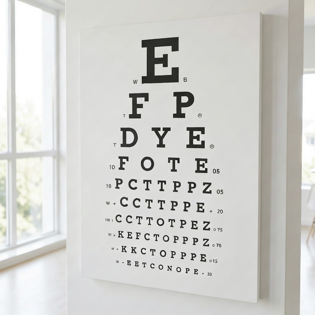 Sehzeichentafel in moderner Umgebung