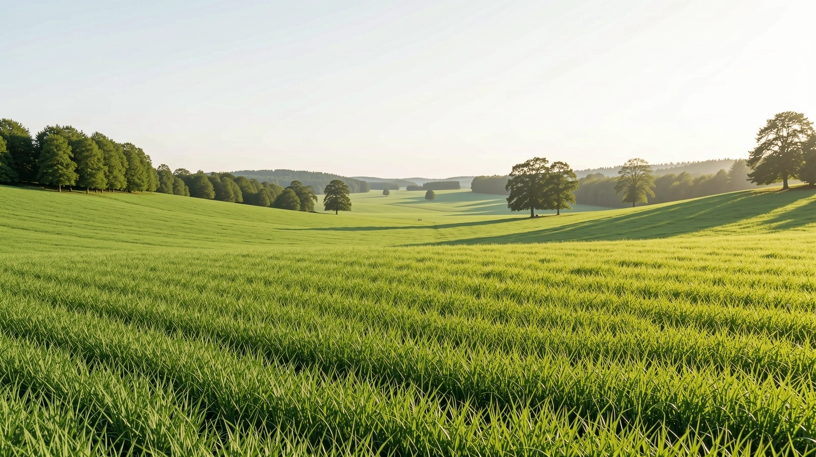Natürliche grüne Landschaft zur Entspannung der Augen